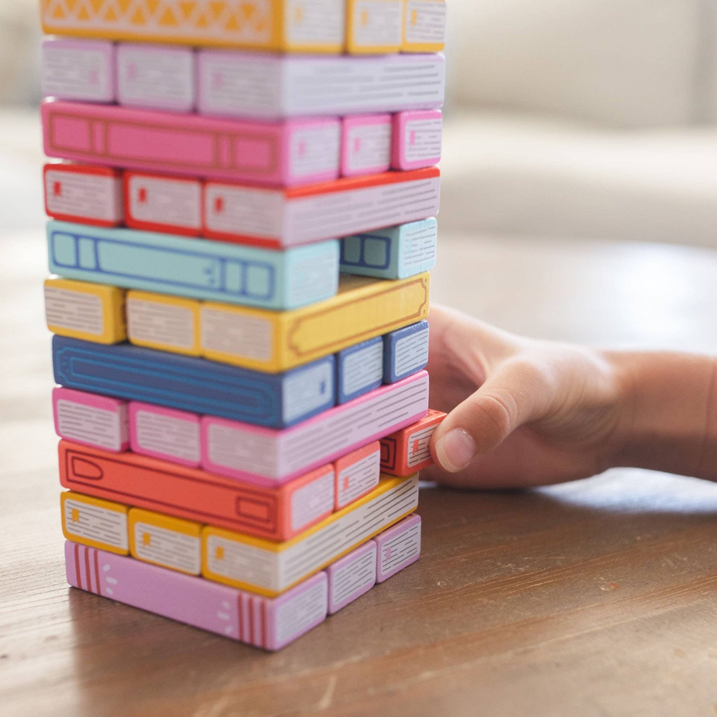 Tumbling Book Stack Balance Game