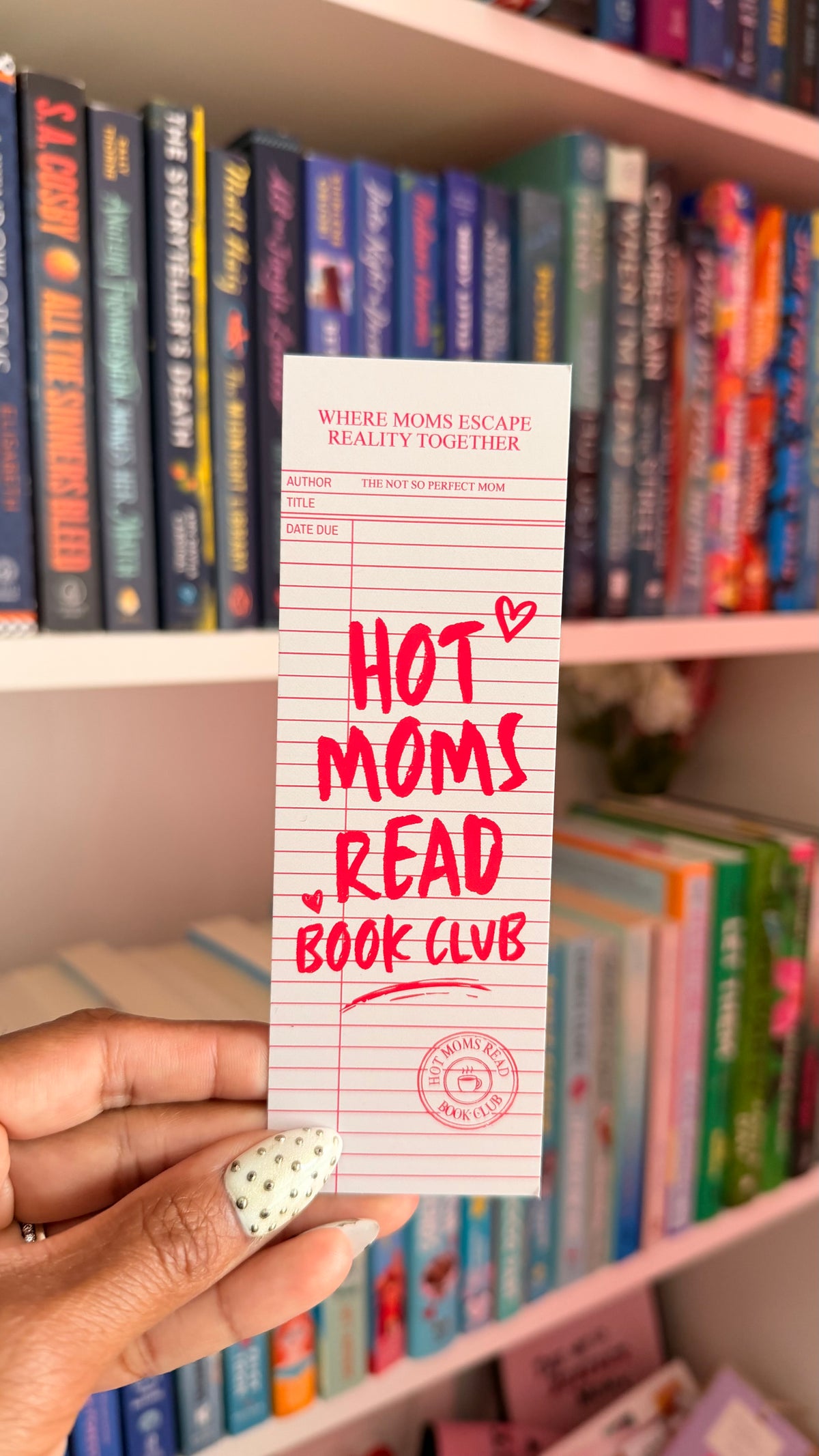 Hot Moms Read Book Club Bookmark