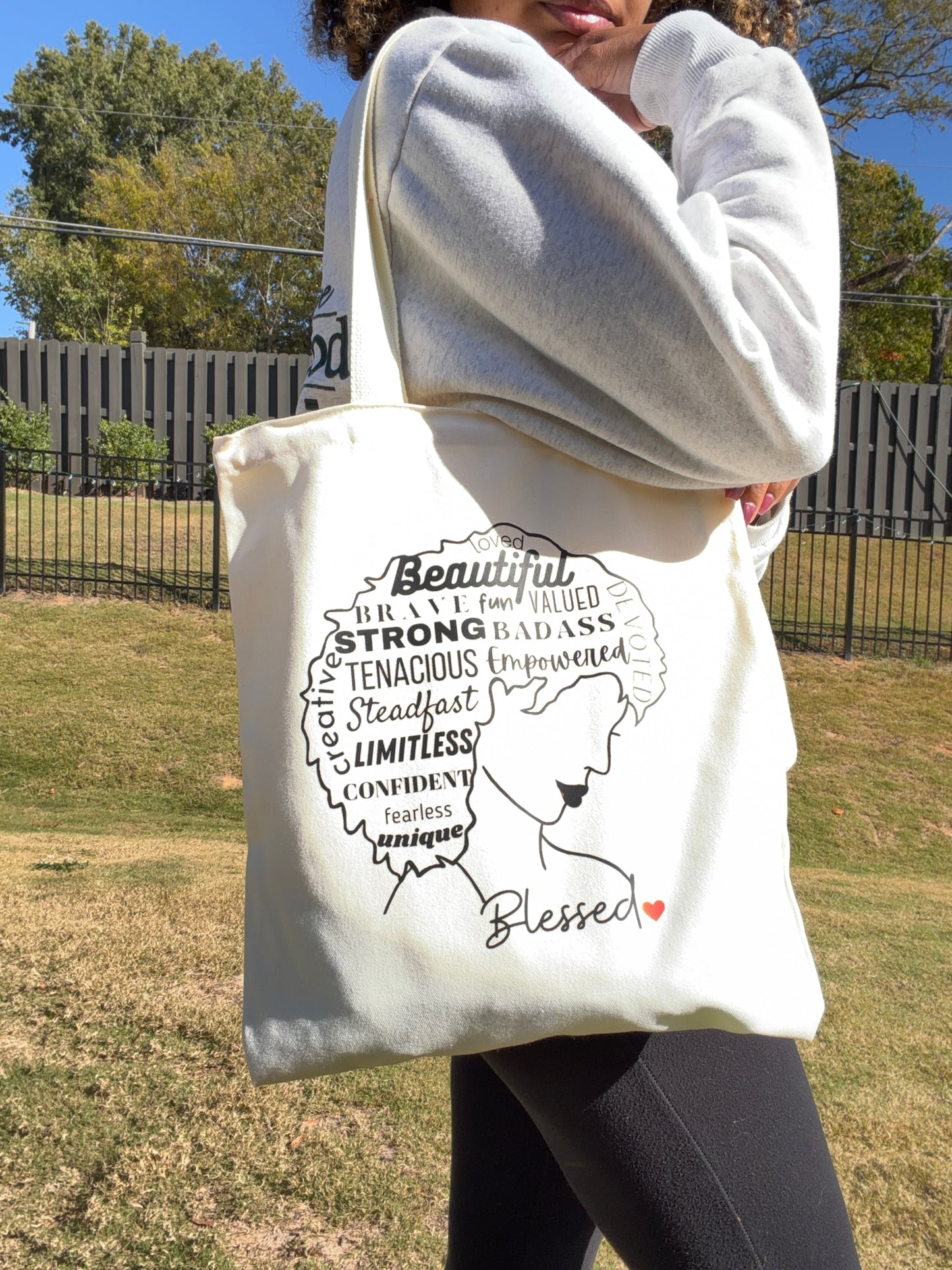 (Not So Perfect) Positive Affirmations Tote Bag