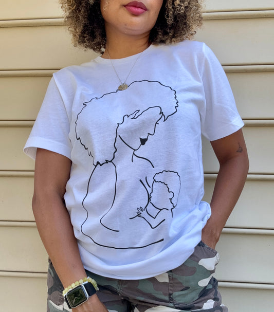 Curly Breastfeeding Mama Shirt