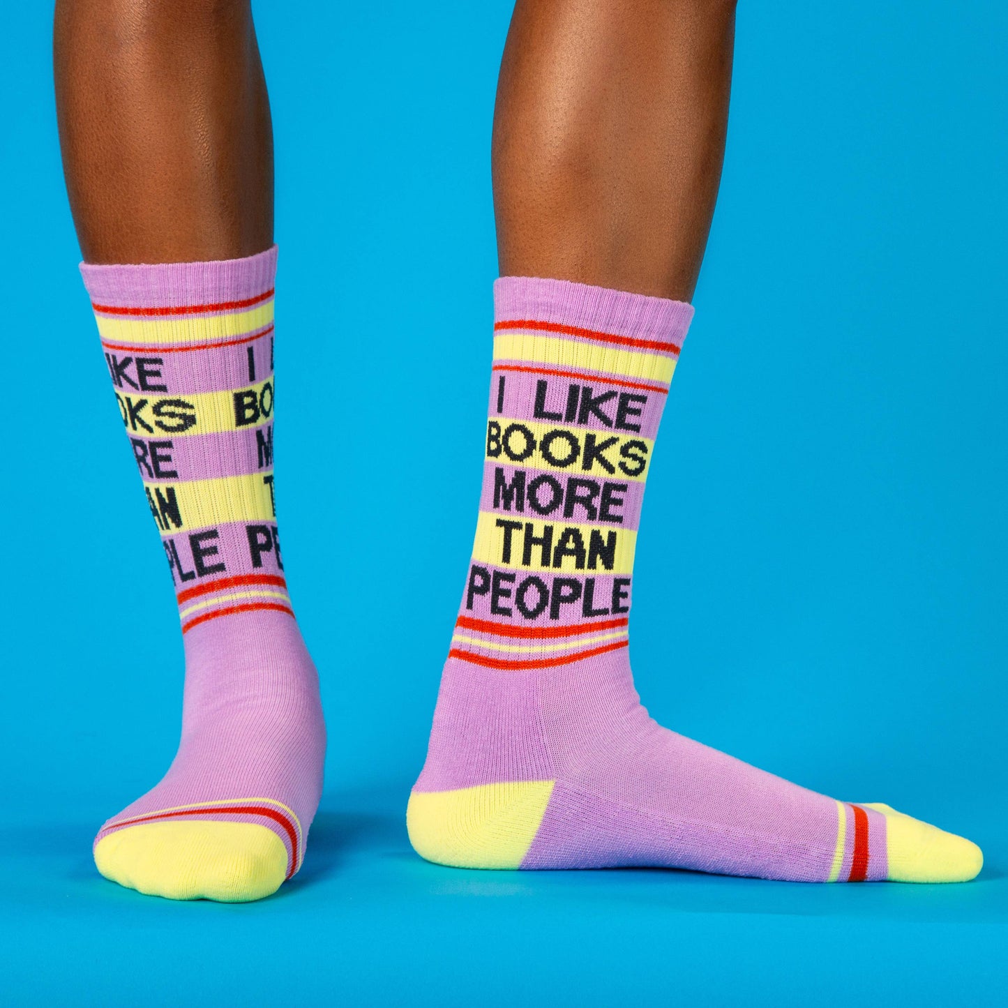 I Like Books More Than People Socks