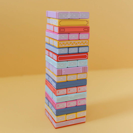 Tumbling Book Stack Balance Game