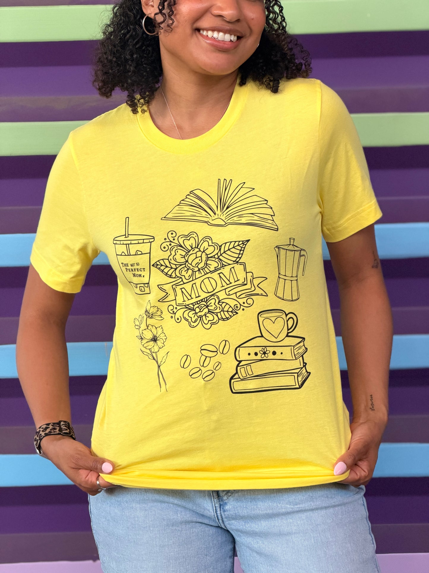 Coffee & Books Mom Shirt