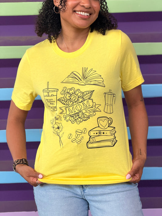 Coffee & Books Mom Shirt
