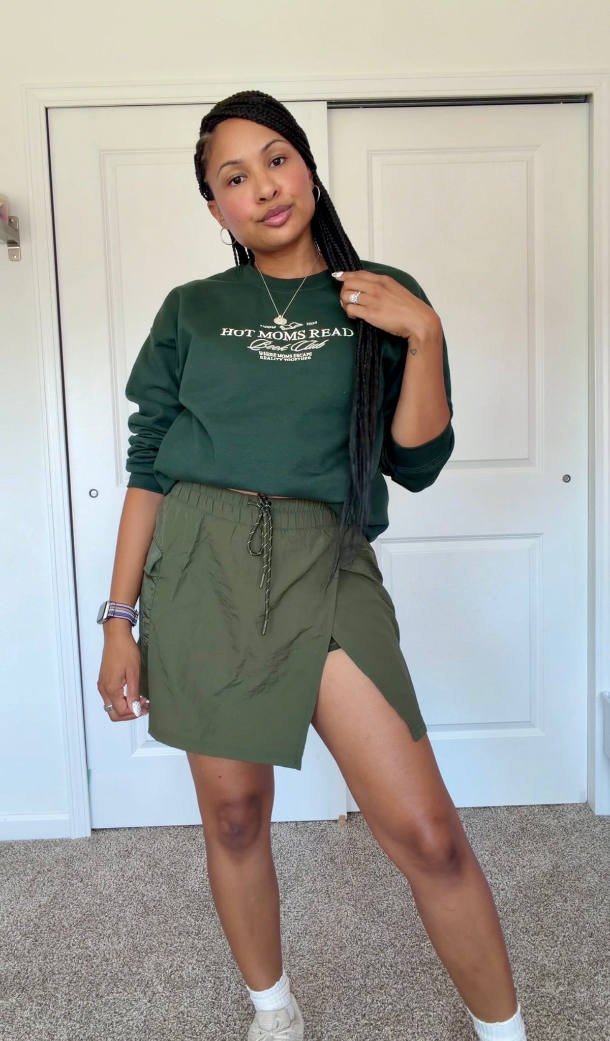 Hot Moms Read Book Club Embroidered Sweatshirt