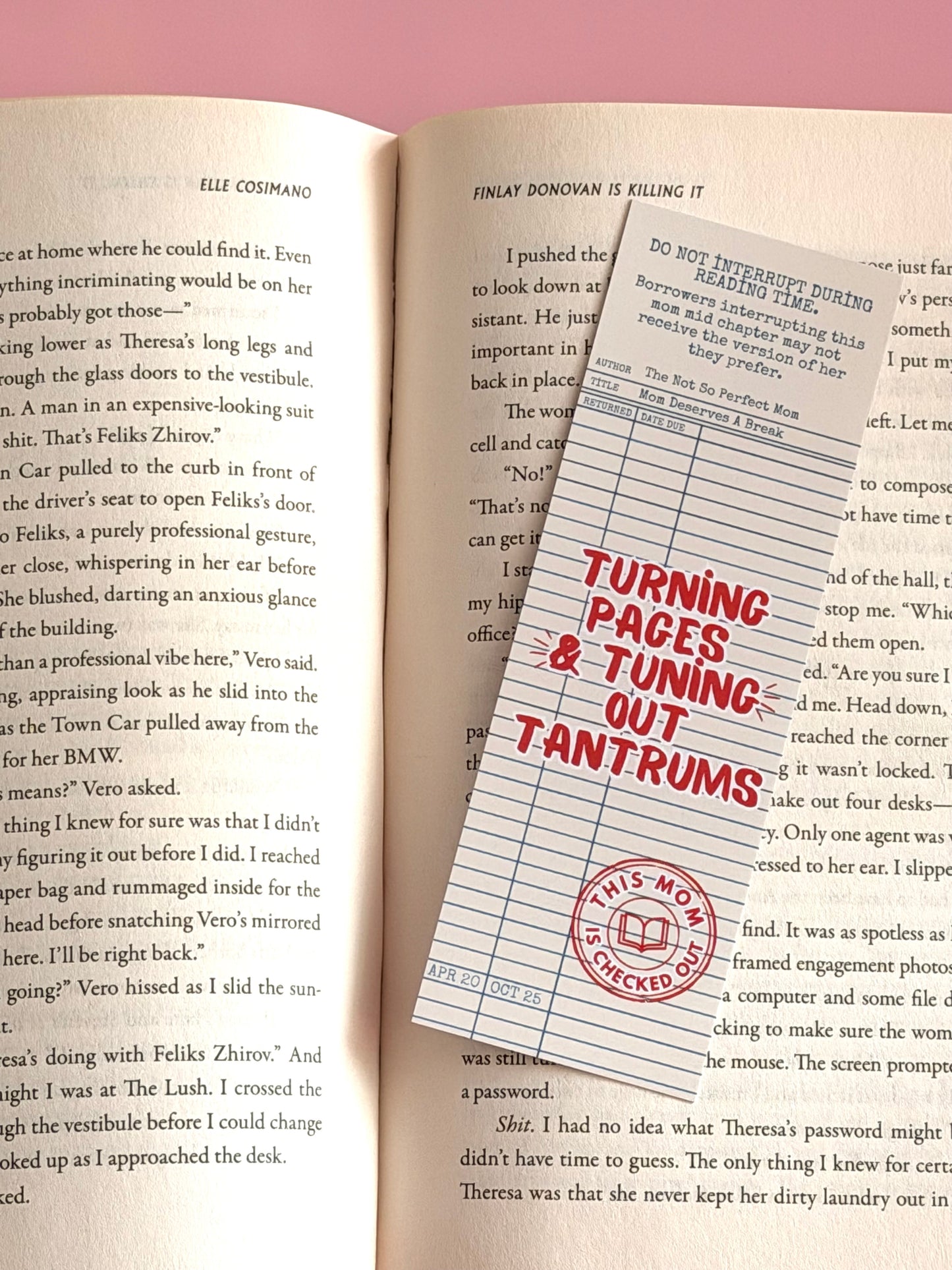 Turn Pages & Tune Out Tantrums Bookmark