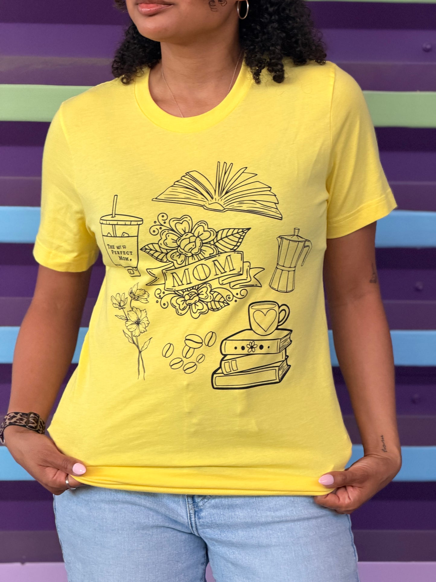 Coffee & Books Mom Shirt