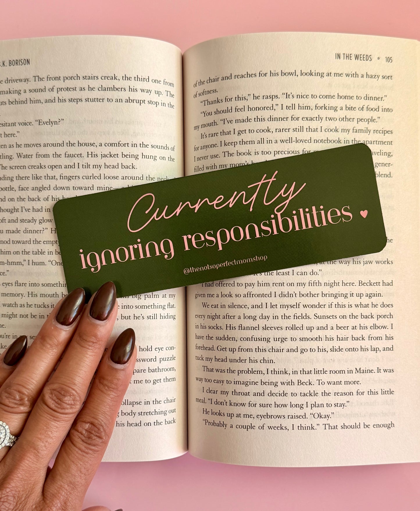 Currently Ignoring Responsibilities Bookmark