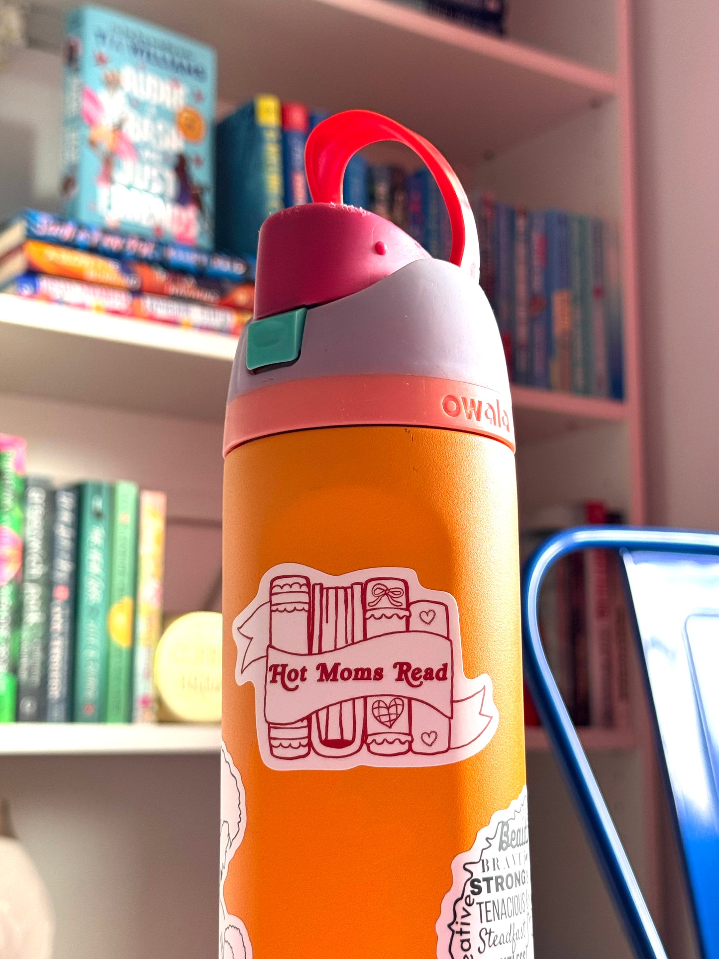 Hot Moms Read Sticker