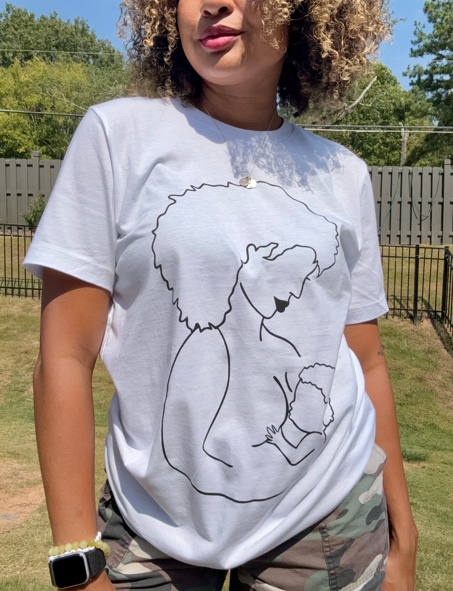Curly Breastfeeding Mama Shirt