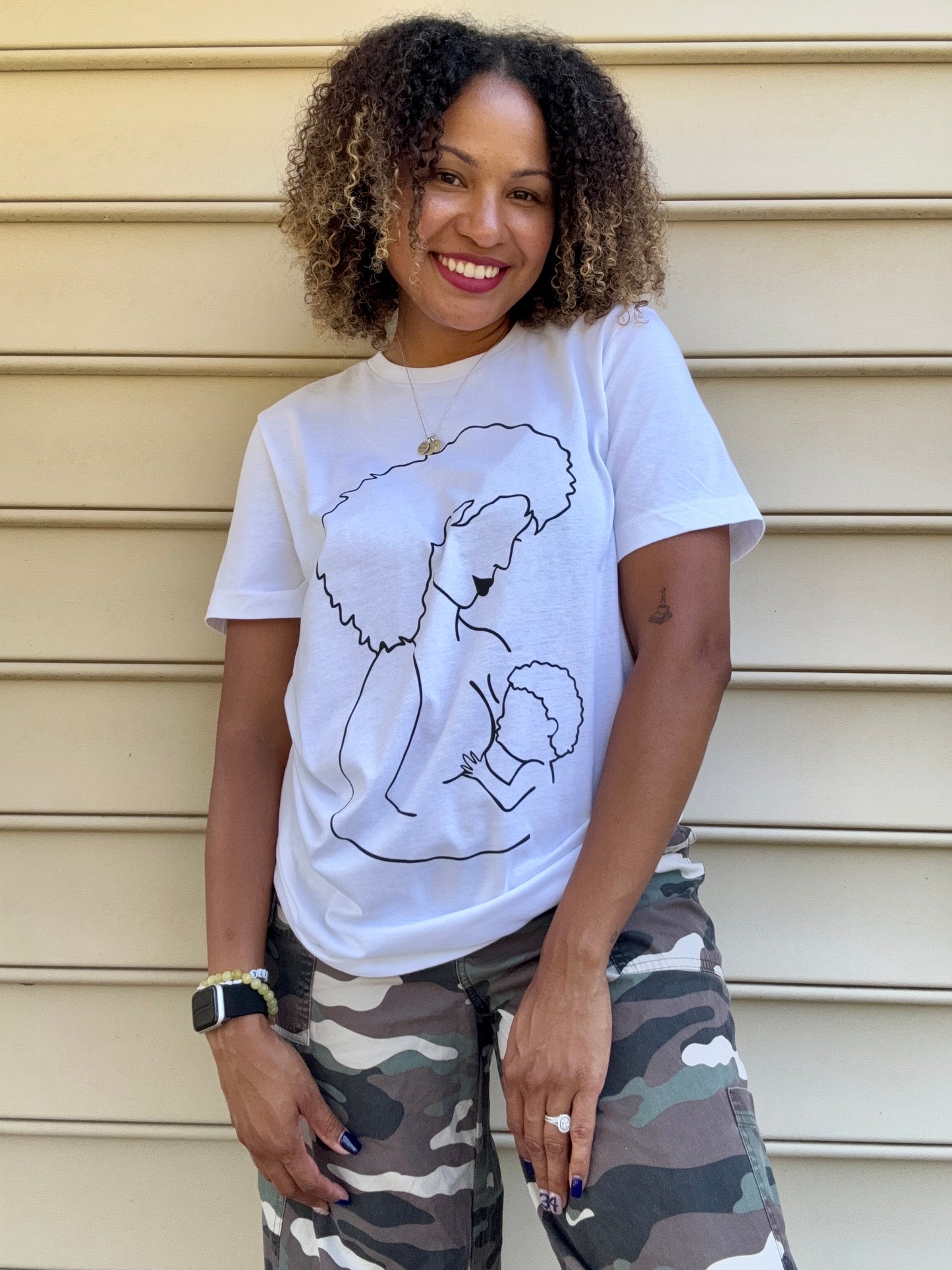 Curly Breastfeeding Mama Shirt