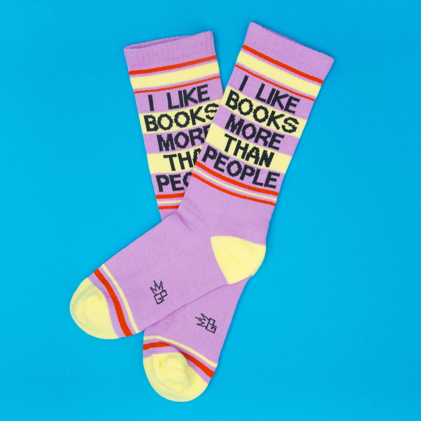 I Like Books More Than People Socks